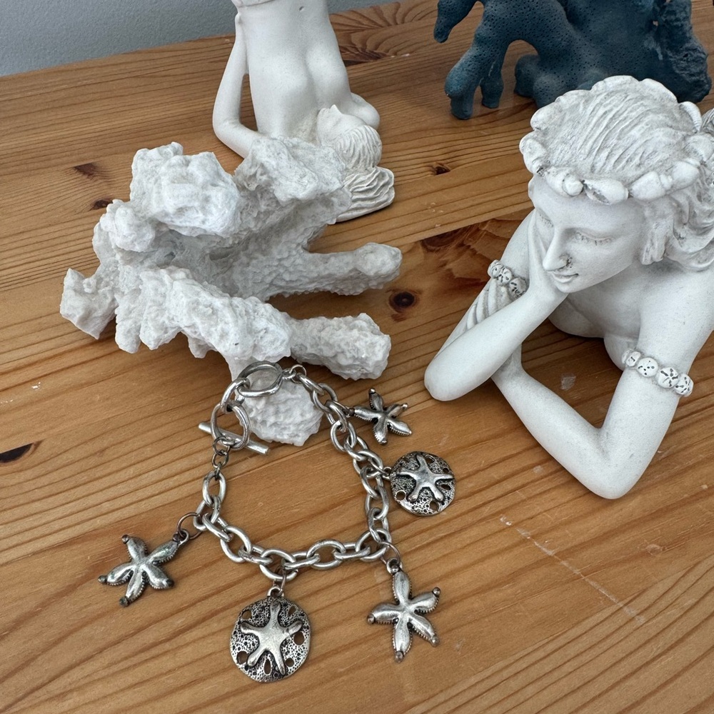Silver Ocean Charm Bracelet